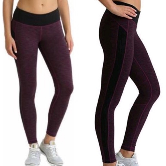 Kirkland Signature Pants - Purple and black thick waist band leggings